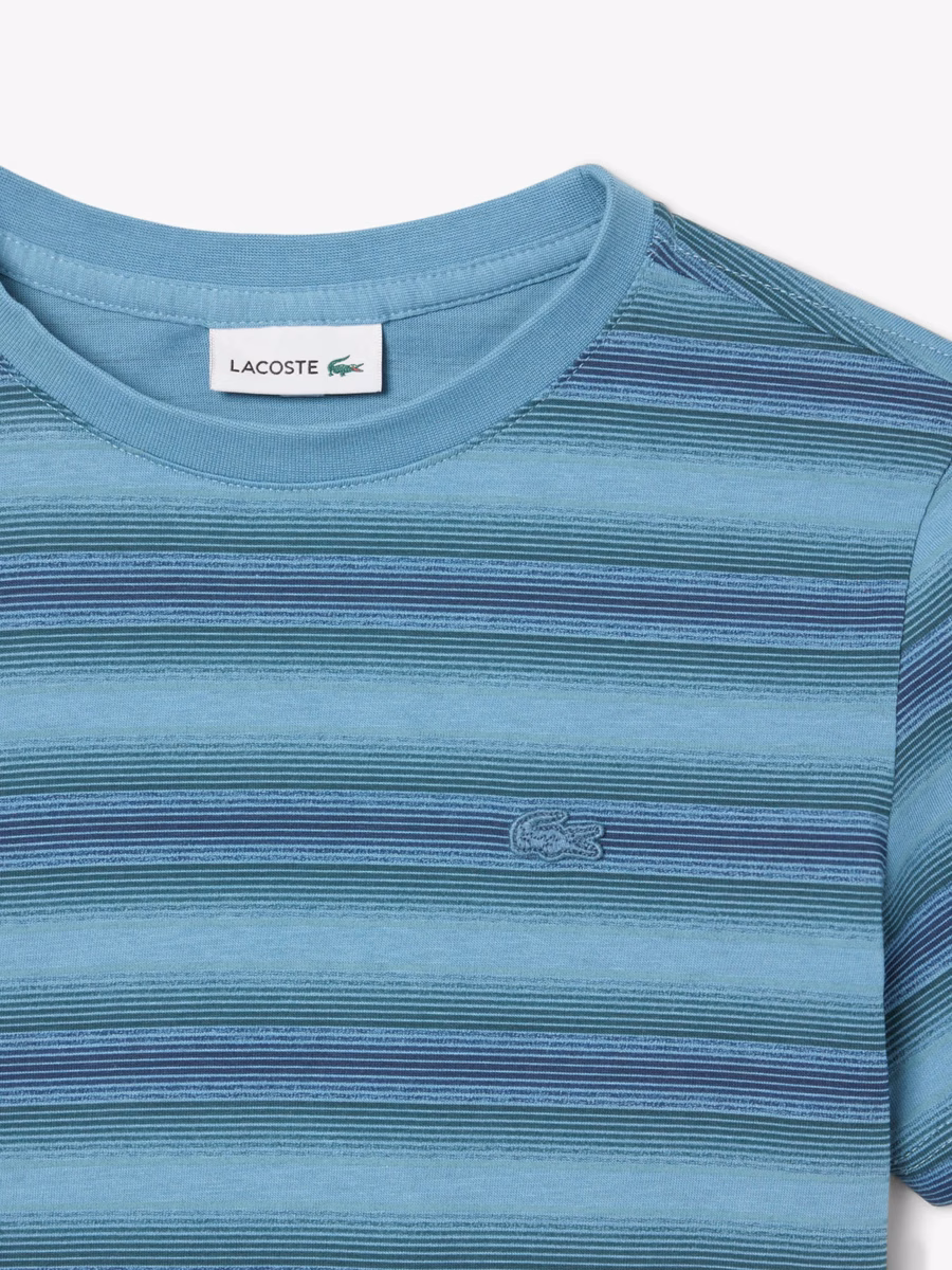 T-shirt in cotone a stampa rigata