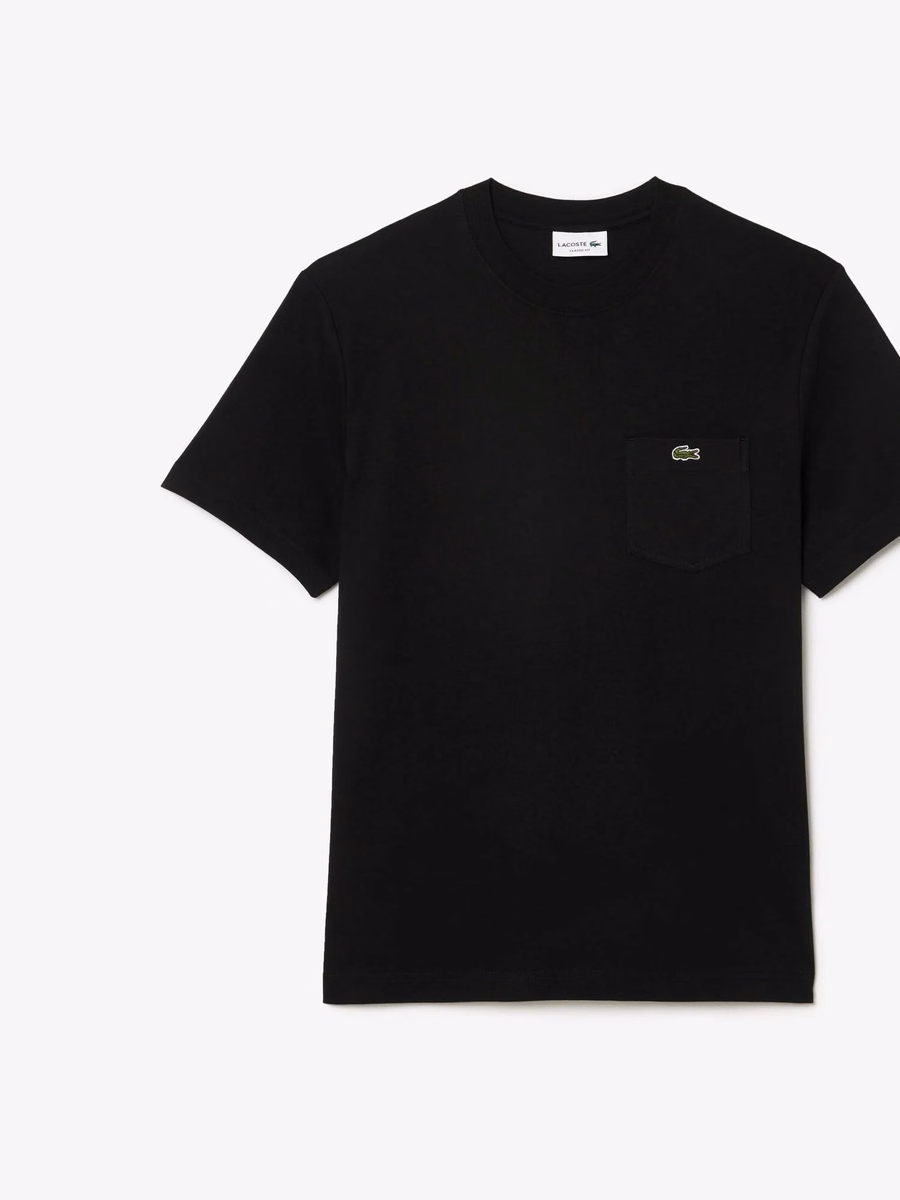 T-shirt in cotone con taschino sul petto