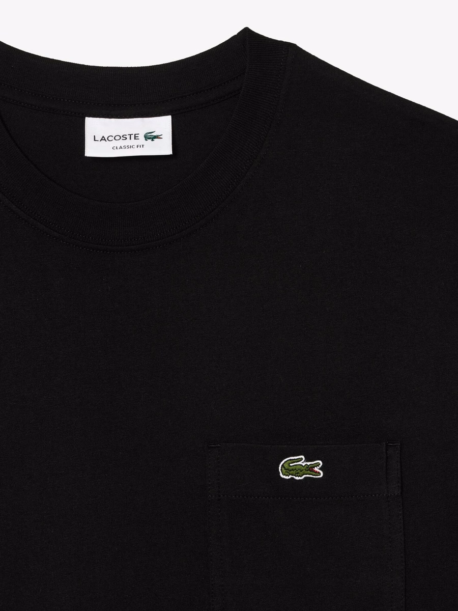 T-shirt in cotone con taschino sul petto