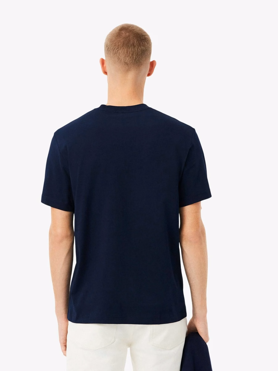 T-shirt in cotone con taschino sul petto