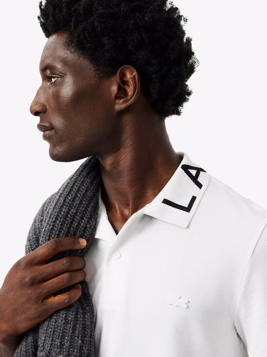 Slim Fit Jacquard Branded Polo Shirt