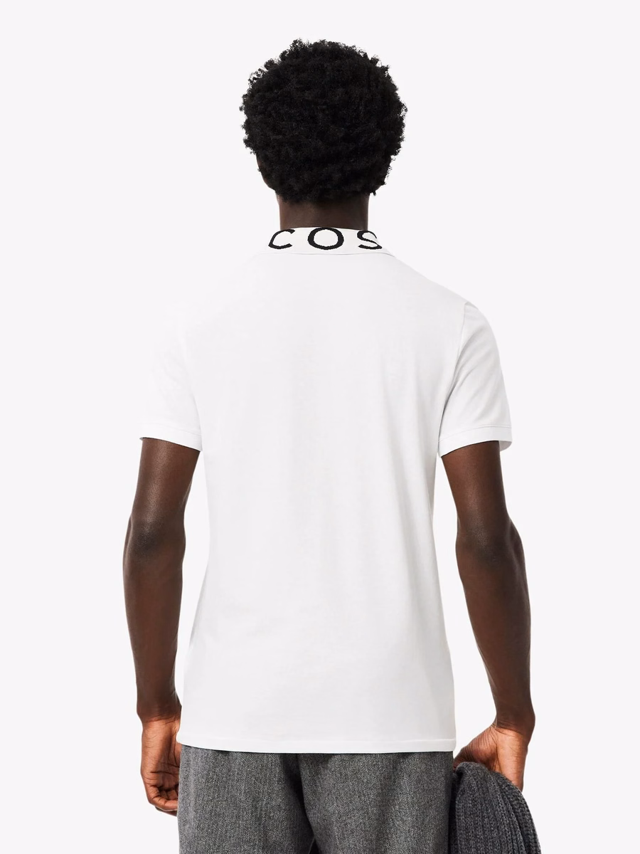 Slim Fit Jacquard Branded Polo Shirt