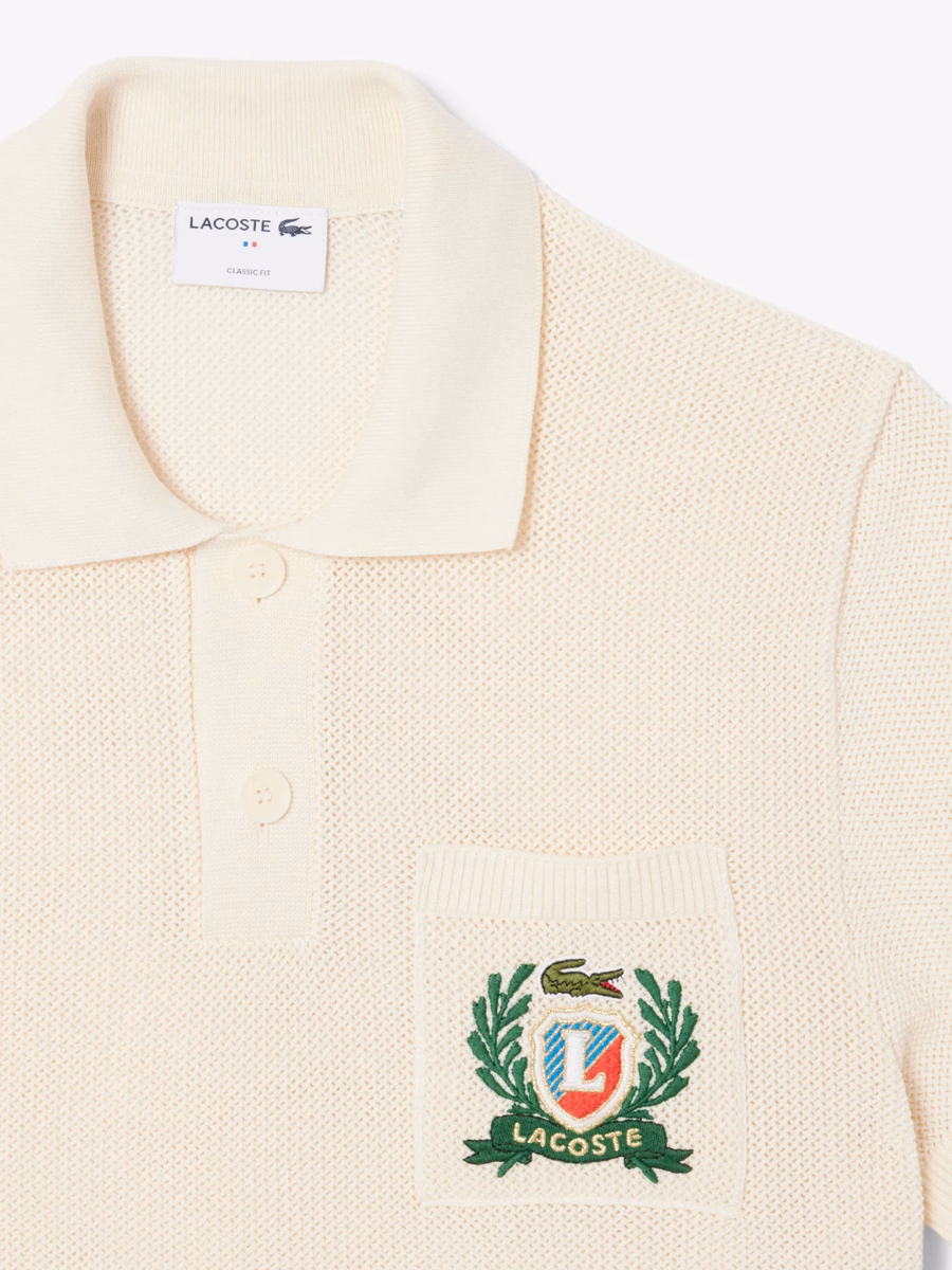 Maglione con colletto polo made in France