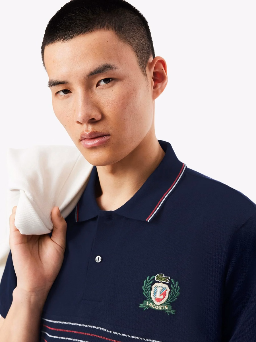 Classic Fit L.12.12 Embroidered Shield Polo Shirt