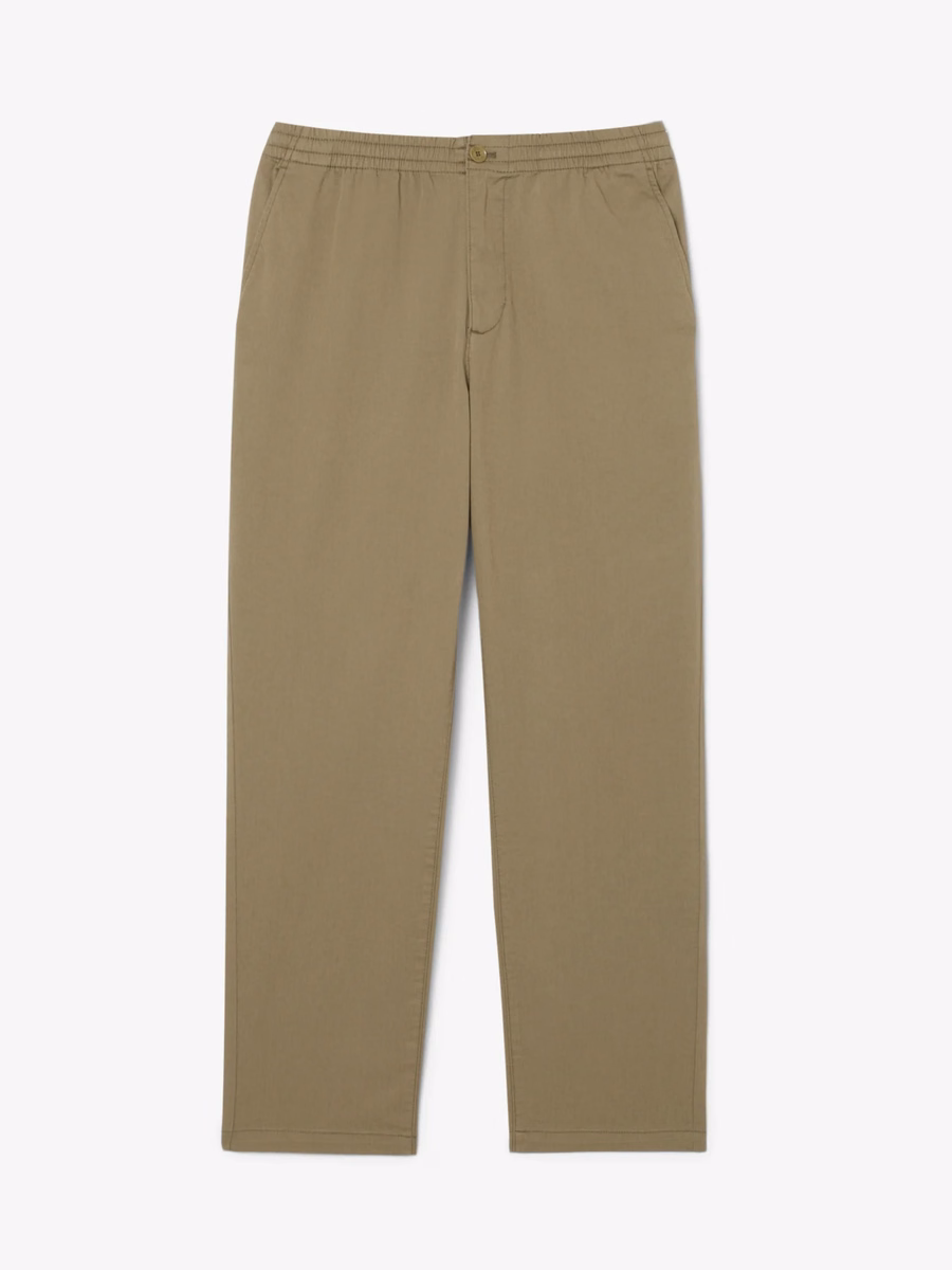 Pantaloni chino in gabardine di cotone a vestibilità regolare