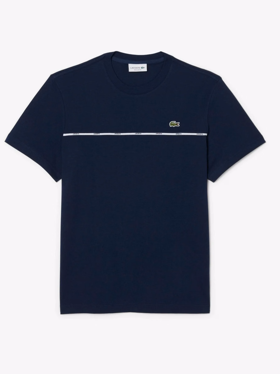 Lacoste Trim Cotton Jersey T-shirt