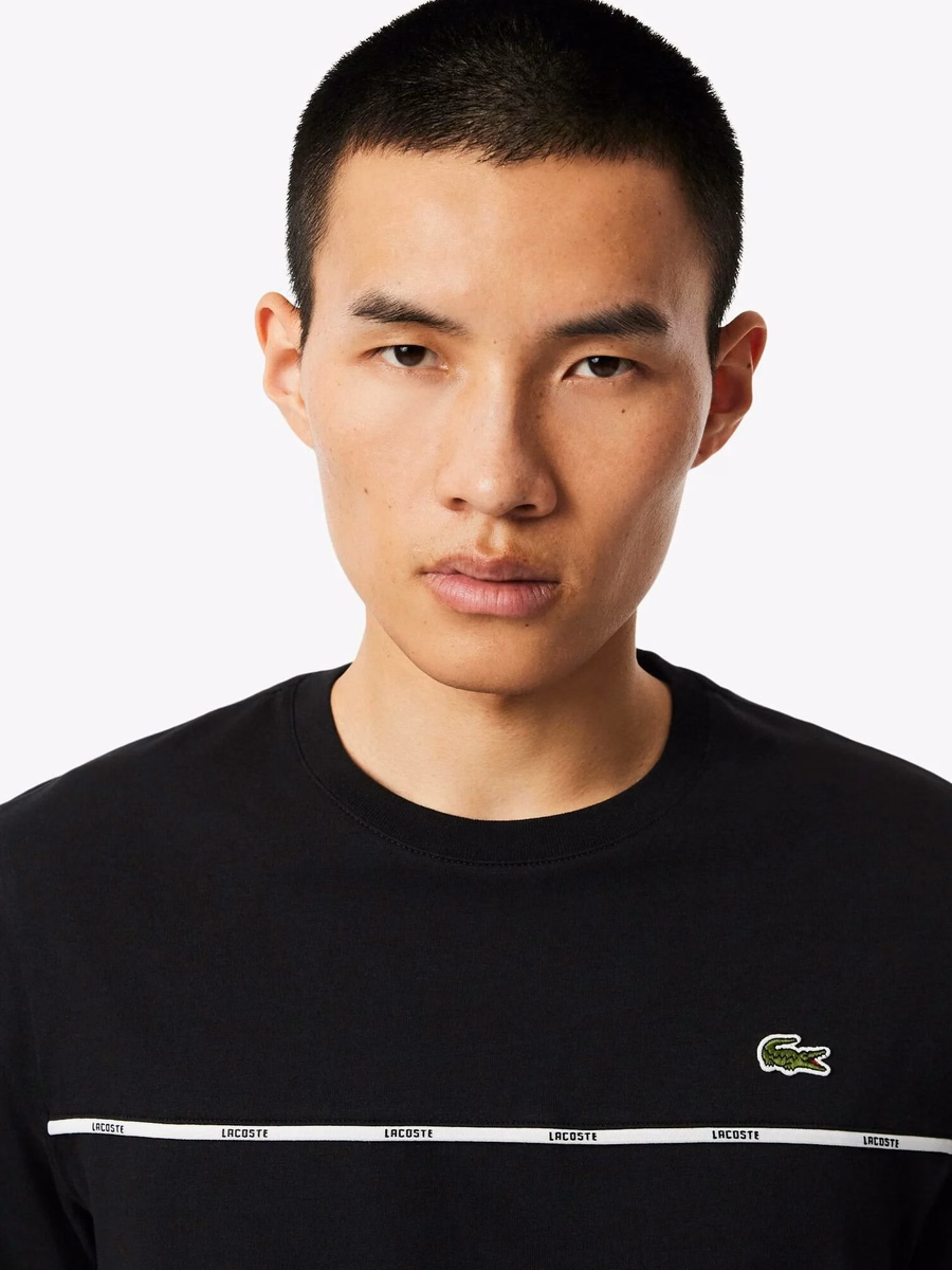 Lacoste Trim Cotton Jersey T-shirt