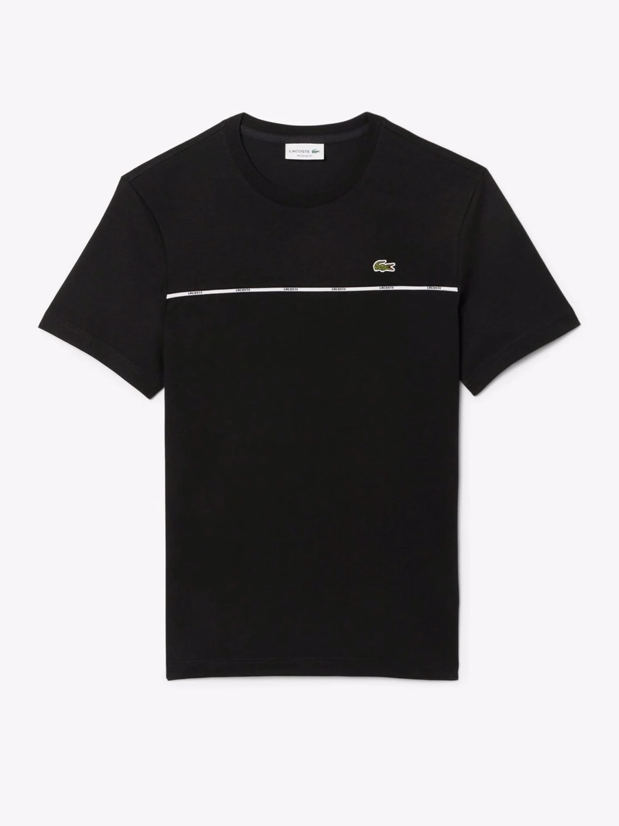 Lacoste Trim Cotton Jersey T-shirt