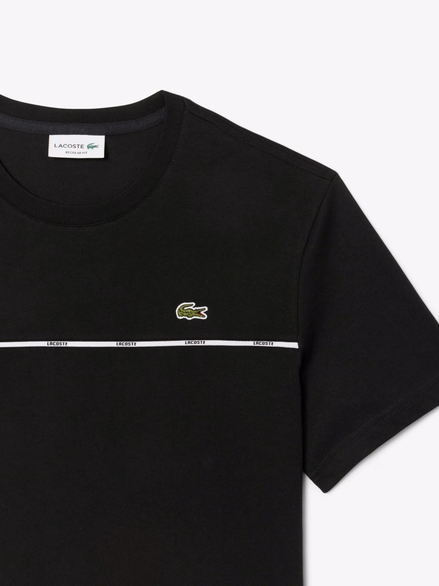 Lacoste Trim Cotton Jersey T-shirt