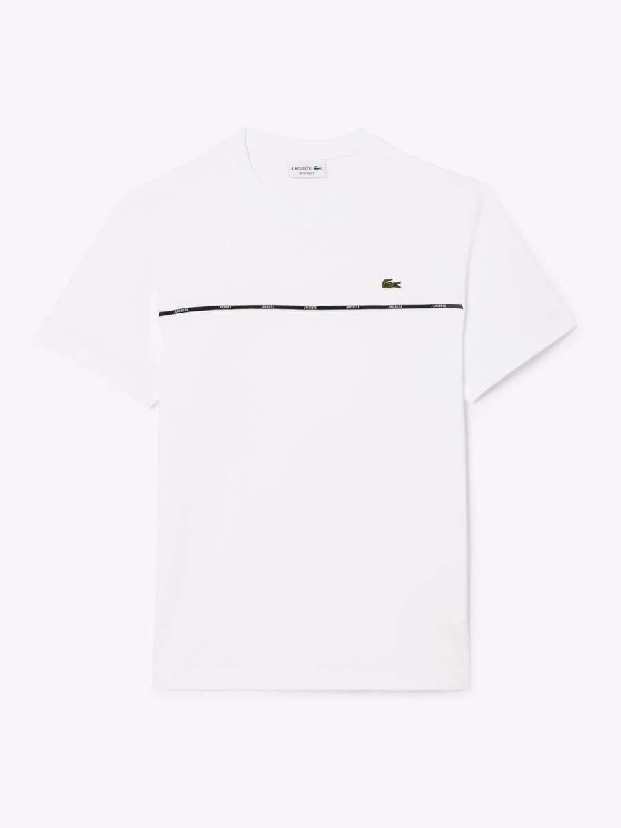 Lacoste Trim Cotton Jersey T-shirt