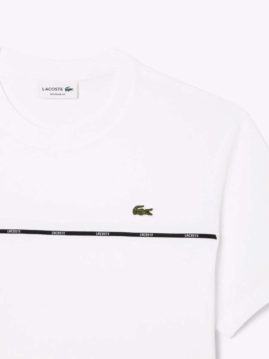 Lacoste Trim Cotton Jersey T-shirt