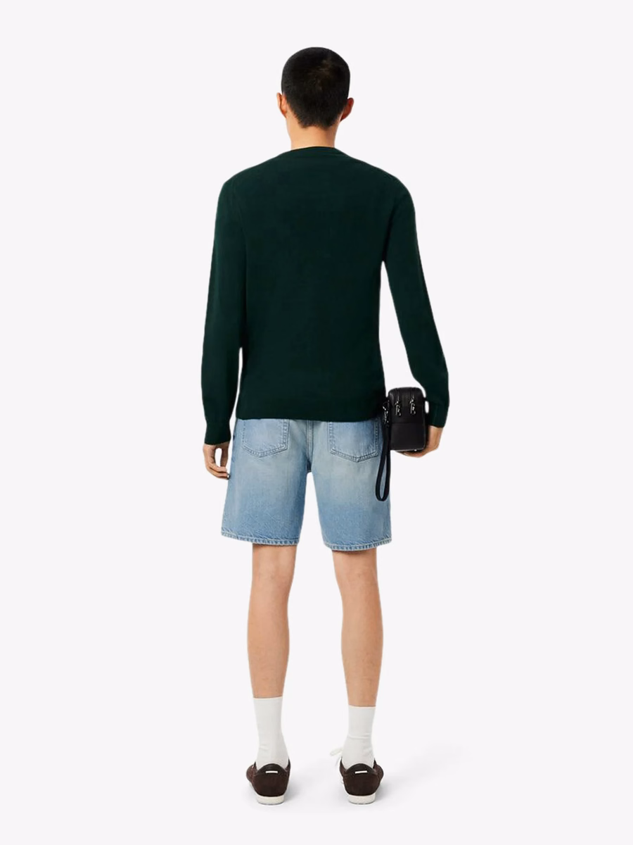 Shorts Bermuda in denim a vestibilità dritta