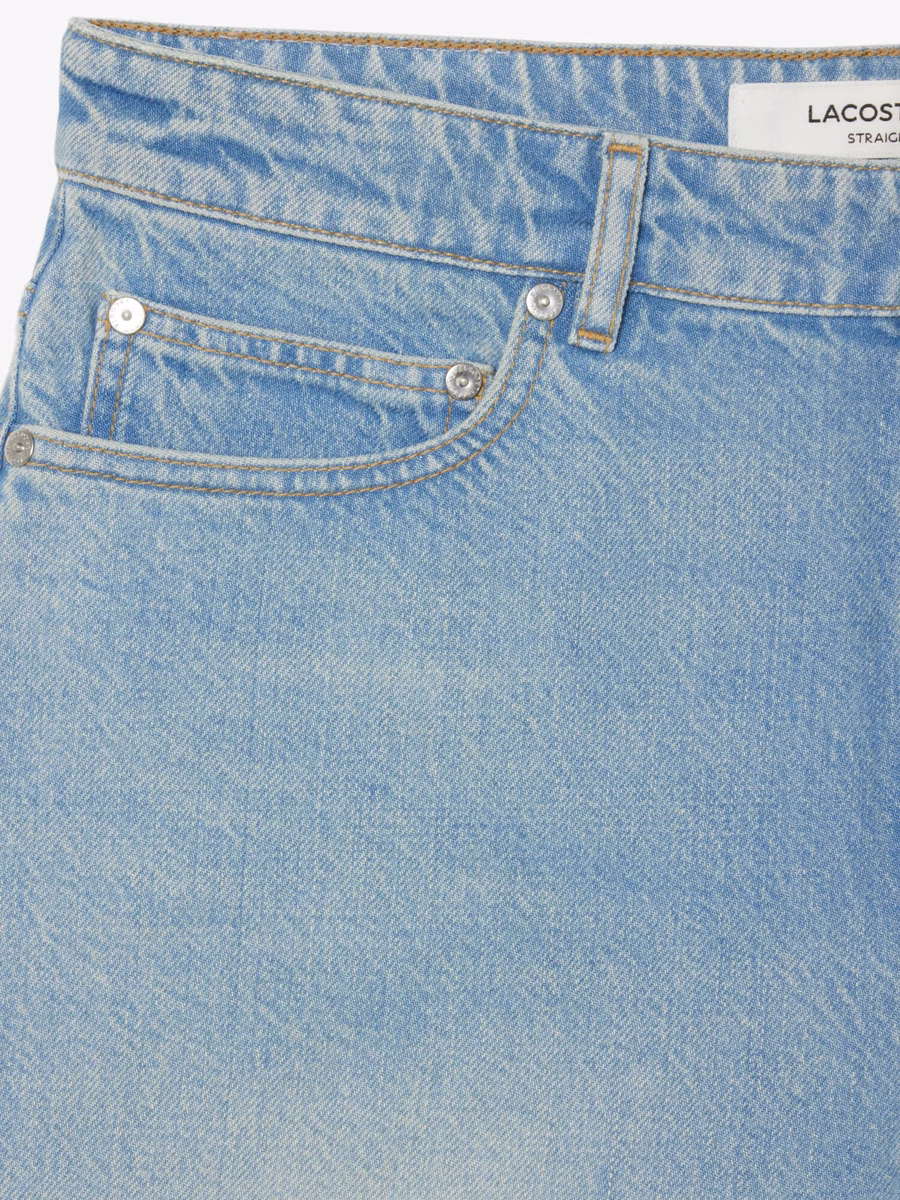 Shorts Bermuda in denim a vestibilità dritta