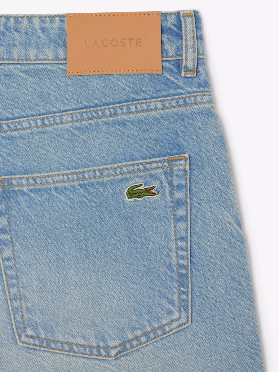 Shorts Bermuda in denim a vestibilità dritta