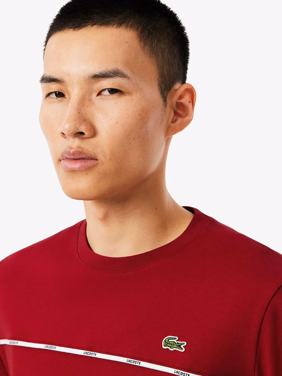 Lacoste Trim Cotton Jersey T-shirt
