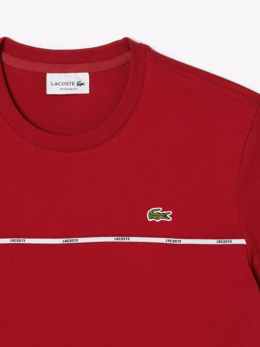 Lacoste Trim Cotton Jersey T-shirt