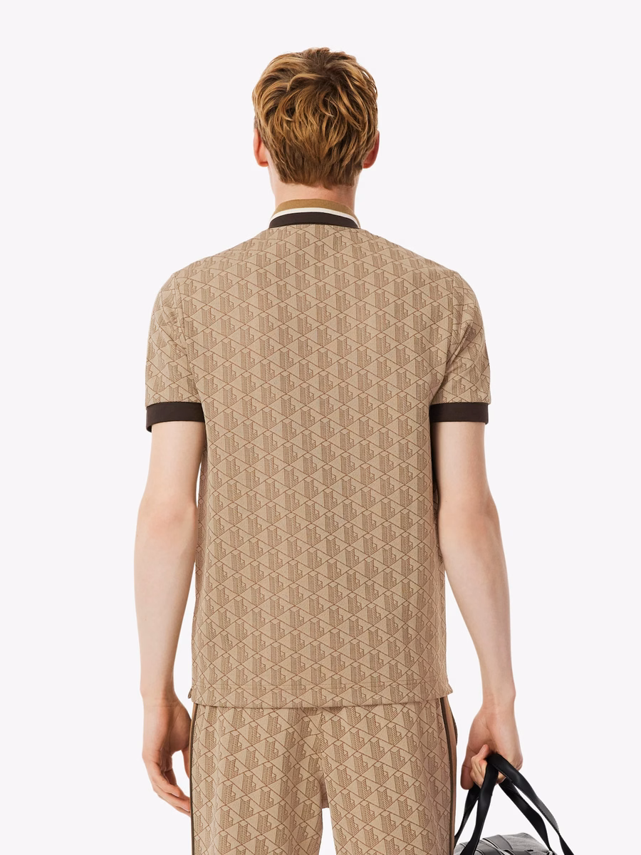 Polo Shirt Monogram Jacquard Fit Classico