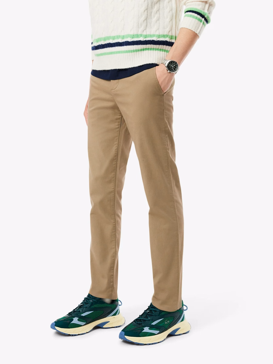 Pantaloni Chino Slim Fit in Cotone Stretch