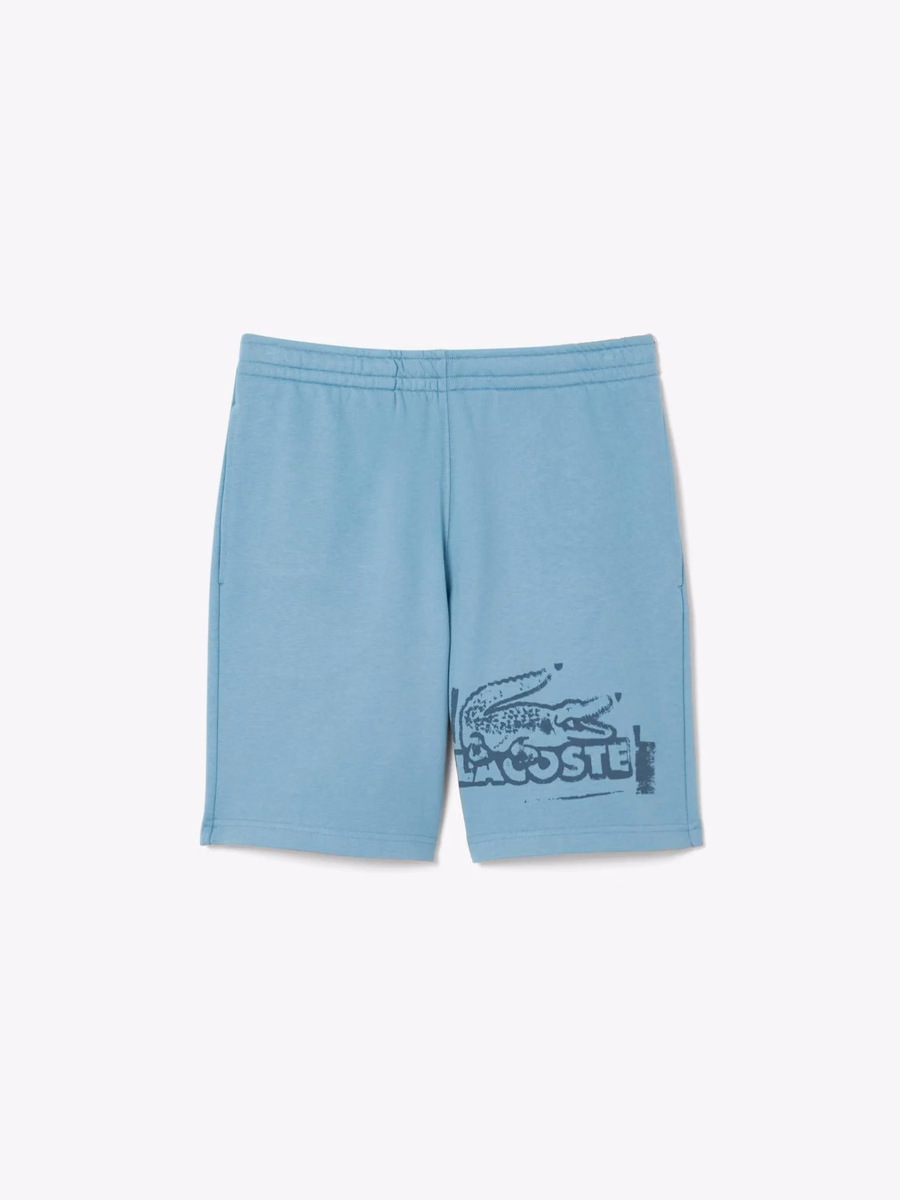 Shorts in felpa di cotone grafica