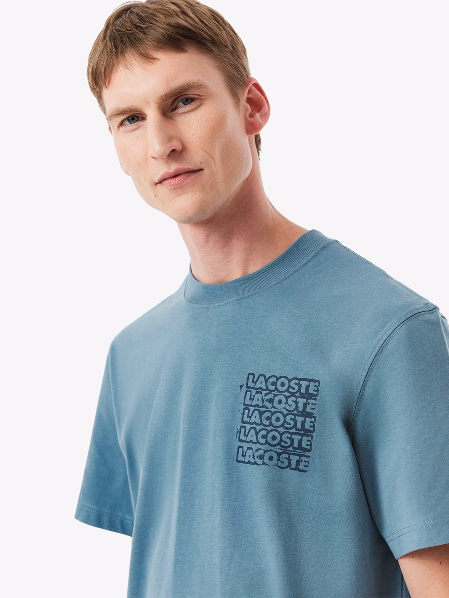 T-shirt grafica in jersey di cotone