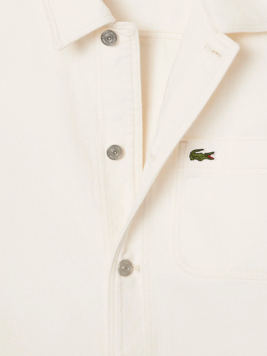 Giacca overshirt in denim di cotone pesante