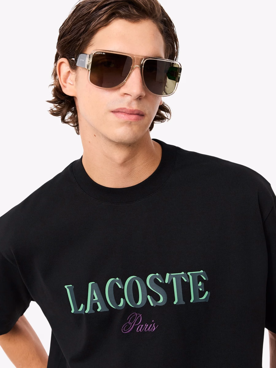 Maglietta in Jersey Stampata a Fit Lasso