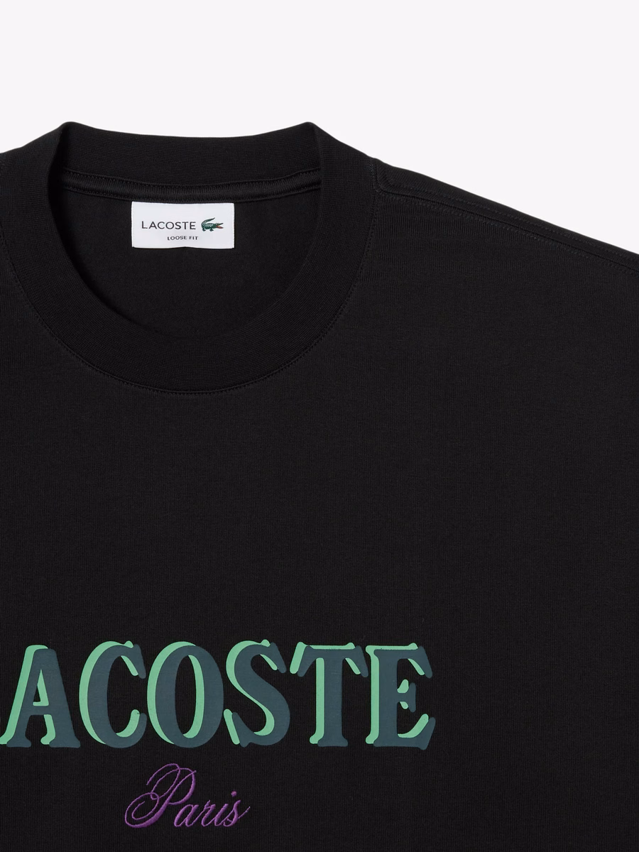 Maglietta in Jersey Stampata a Fit Lasso