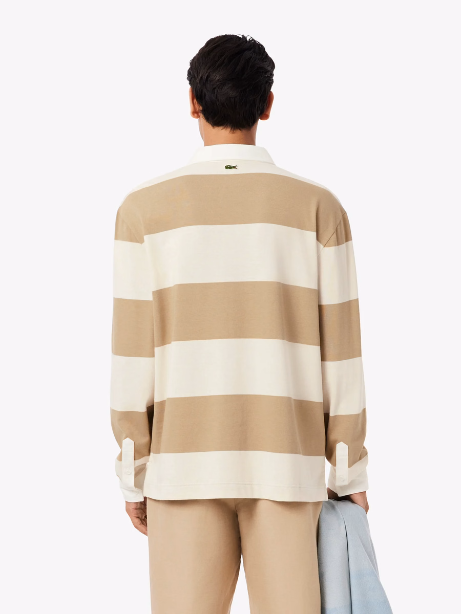 Maglietta Polo Rugby a Righe Fit Relaxed