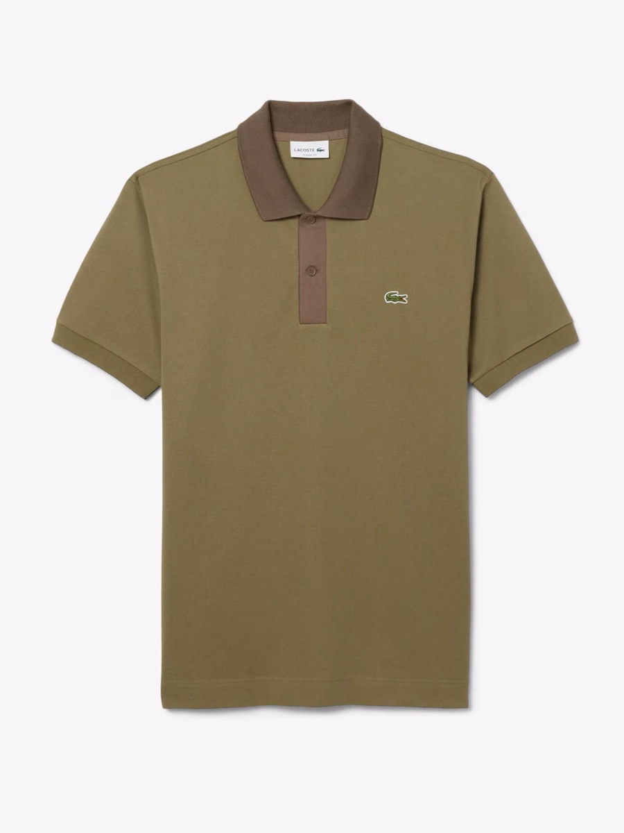 Polo L.12.12 con colletto a contrasto e vestibilità classica