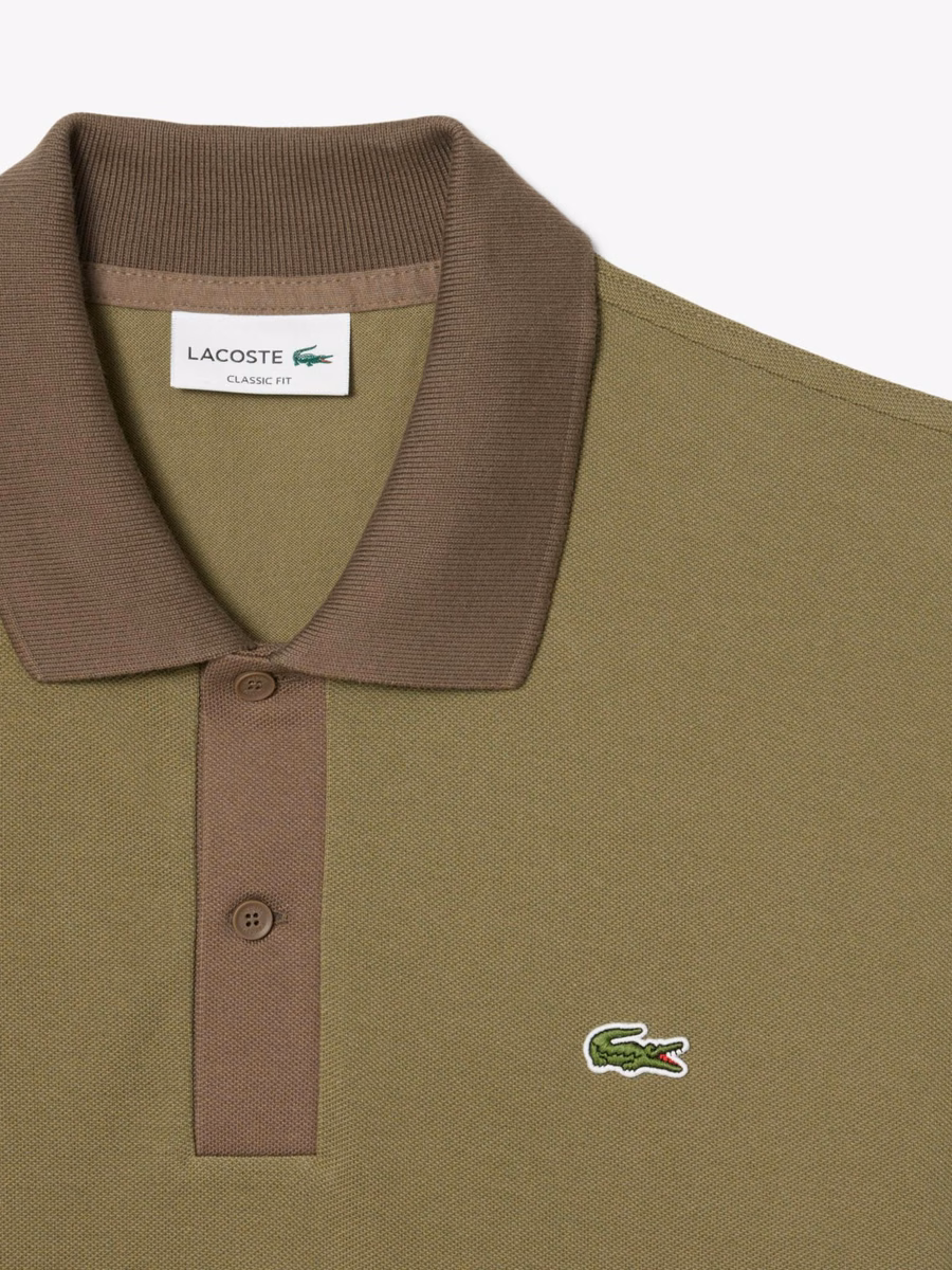 Polo L.12.12 con colletto a contrasto e vestibilità classica