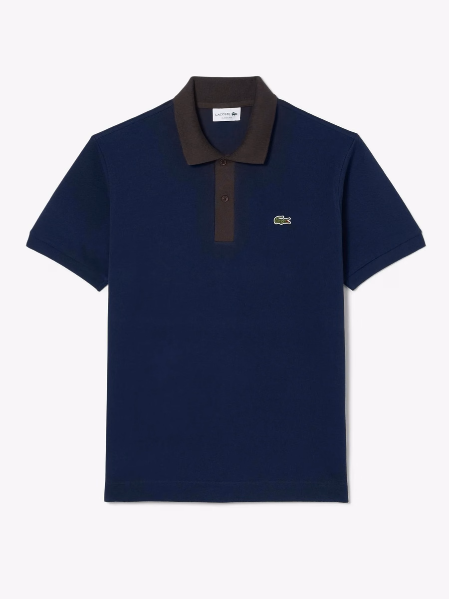 Polo L.12.12 con colletto a contrasto e vestibilità classica