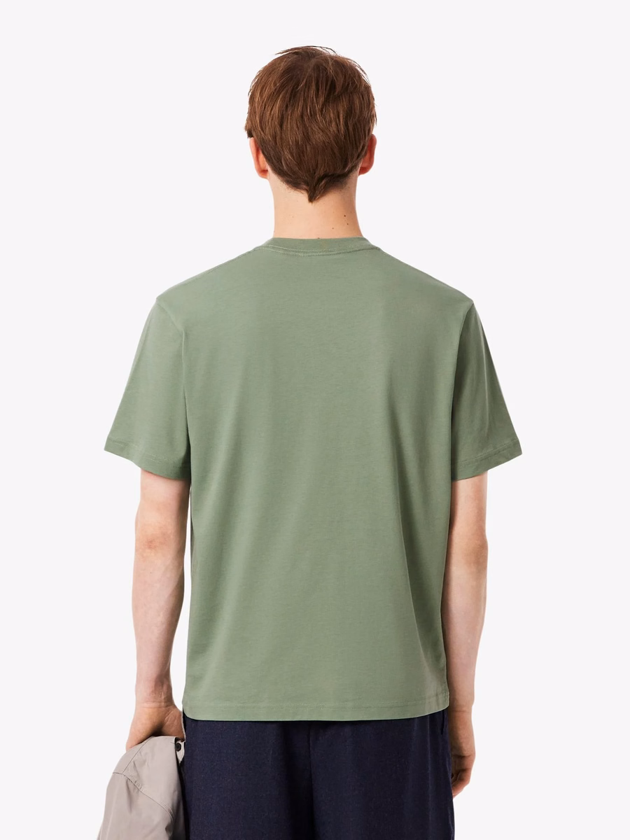 T-shirt in cotone con taschino sul petto