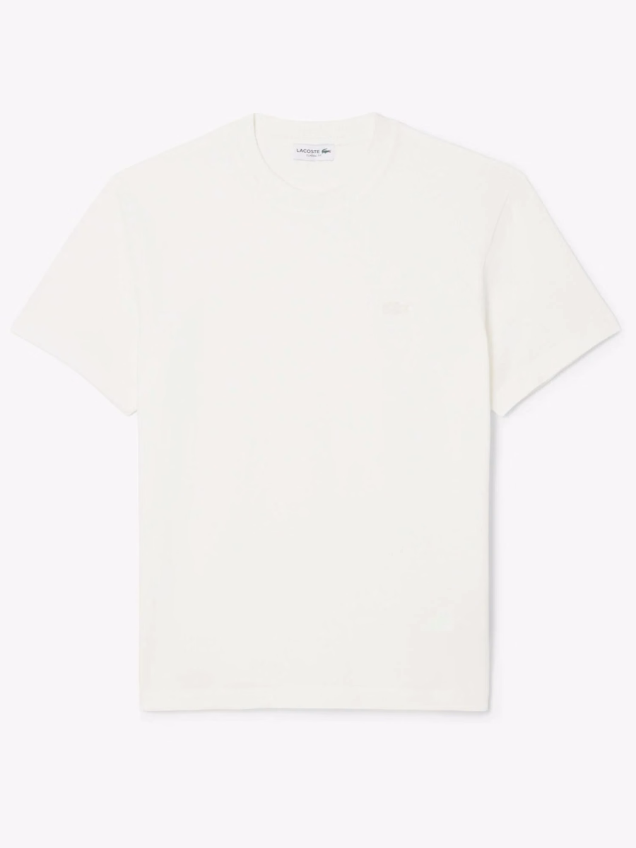 T-shirt a Collo Ribbattuto Petit Piqué