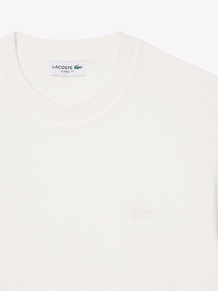 T-shirt a Collo Ribbattuto Petit Piqué