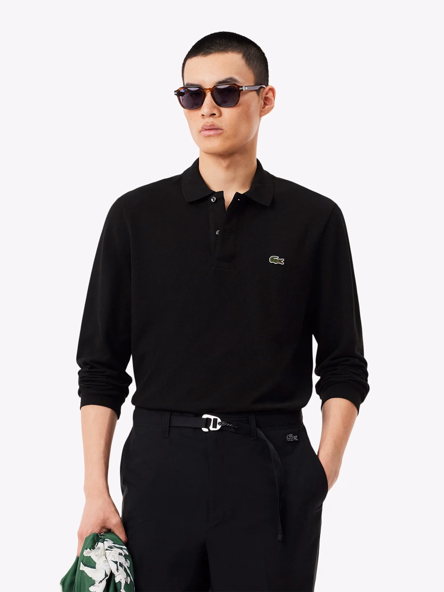 Polo L.12.12 a Maniche Lunghe con Vestibilità Classica