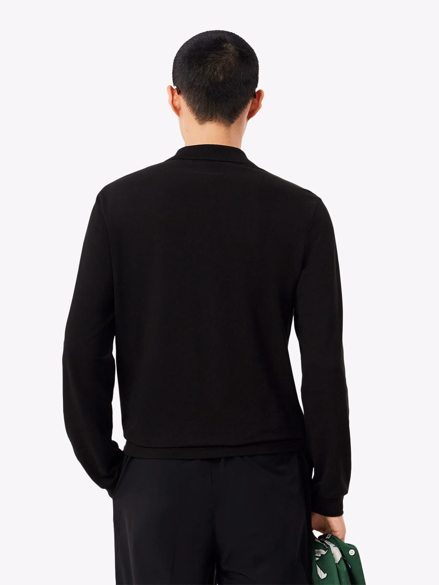Polo L.12.12 a Maniche Lunghe con Vestibilità Classica