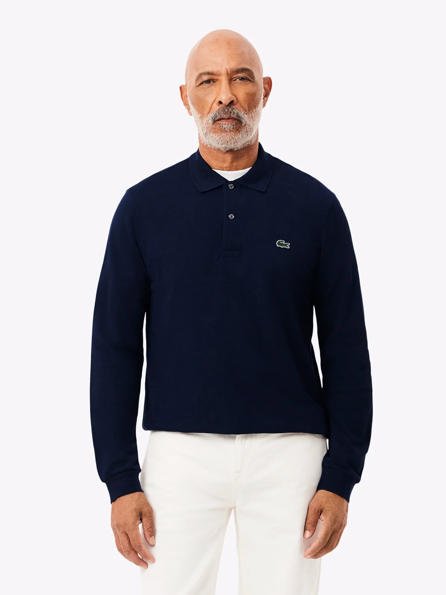 Polo L.12.12 a Maniche Lunghe con Vestibilità Classica