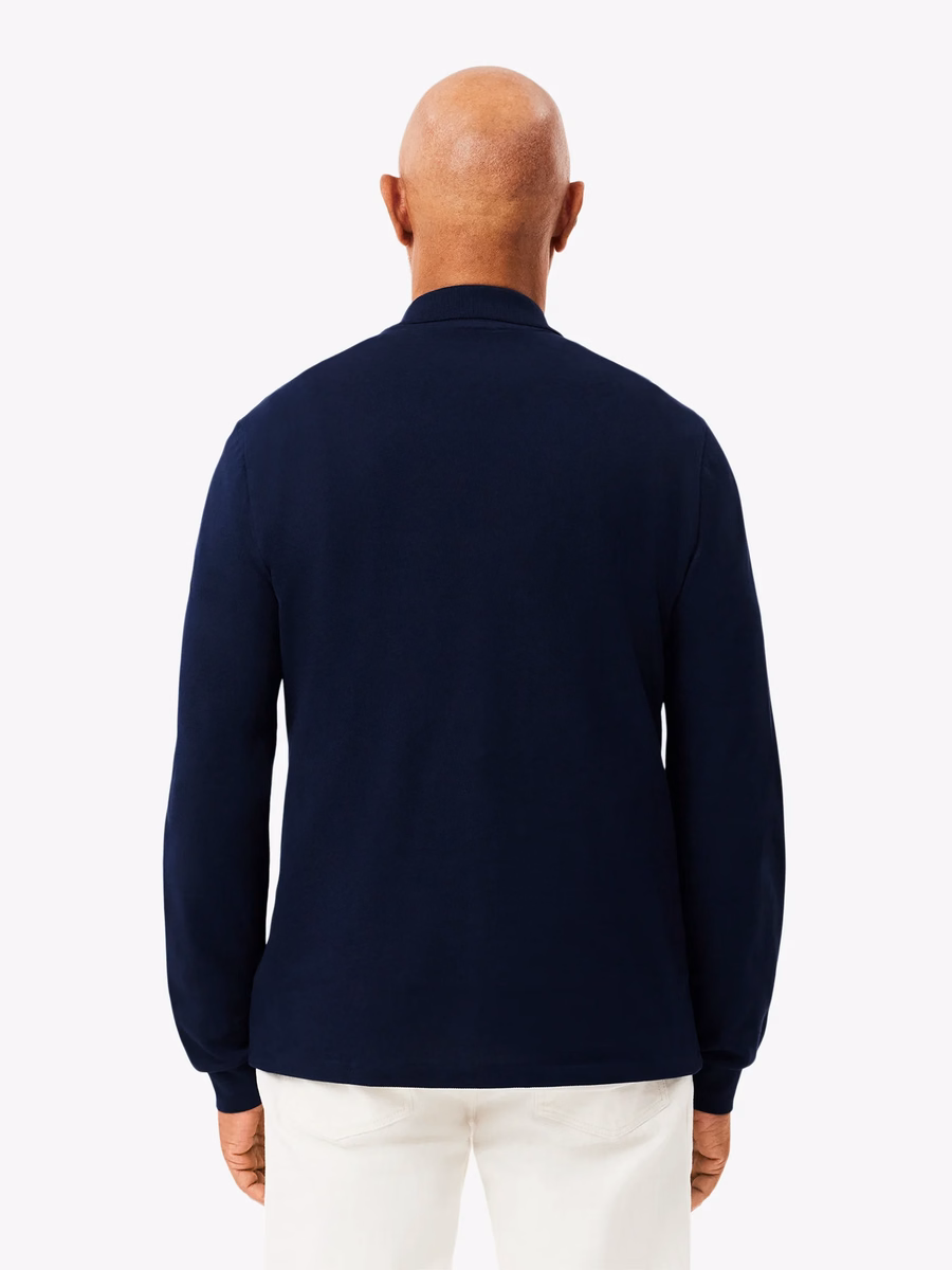 Polo L.12.12 a Maniche Lunghe con Vestibilità Classica