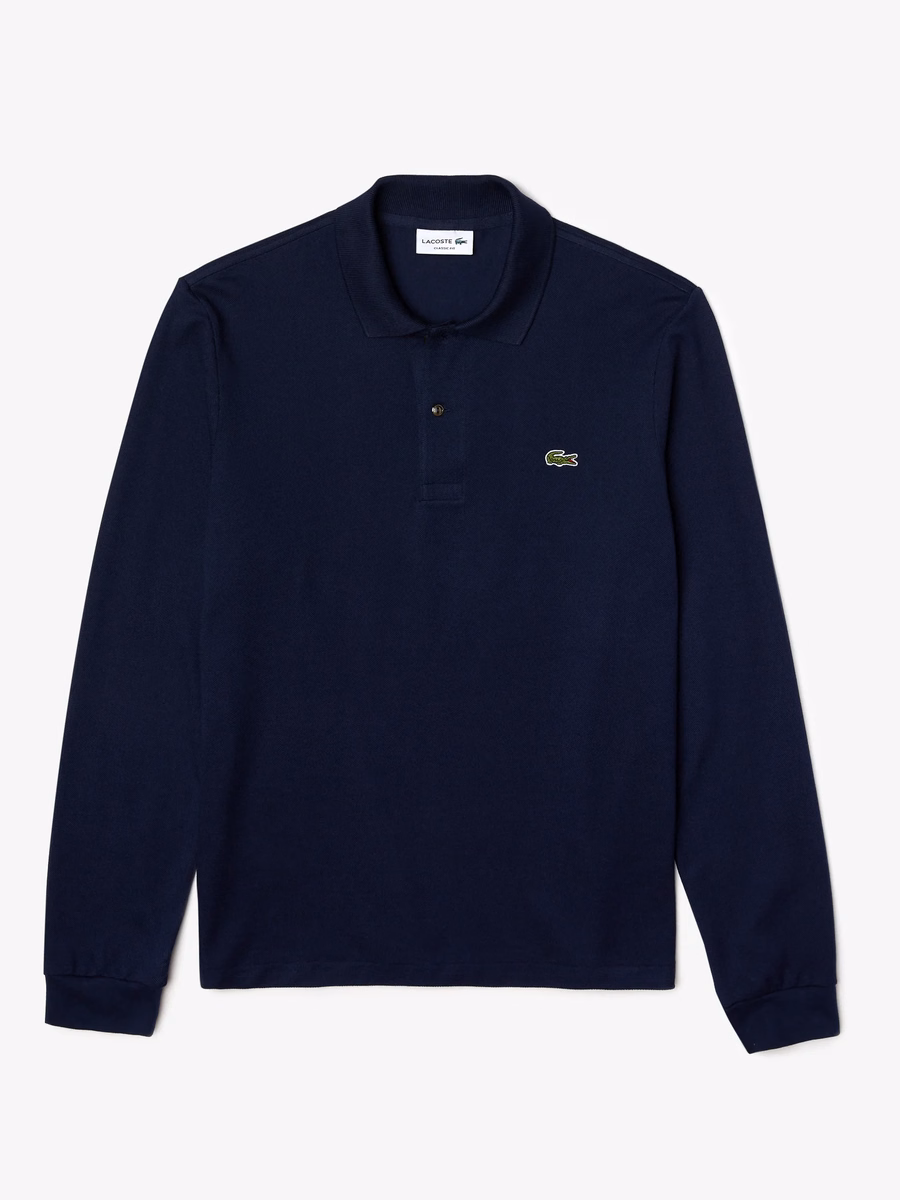 Polo L.12.12 a Maniche Lunghe con Vestibilità Classica