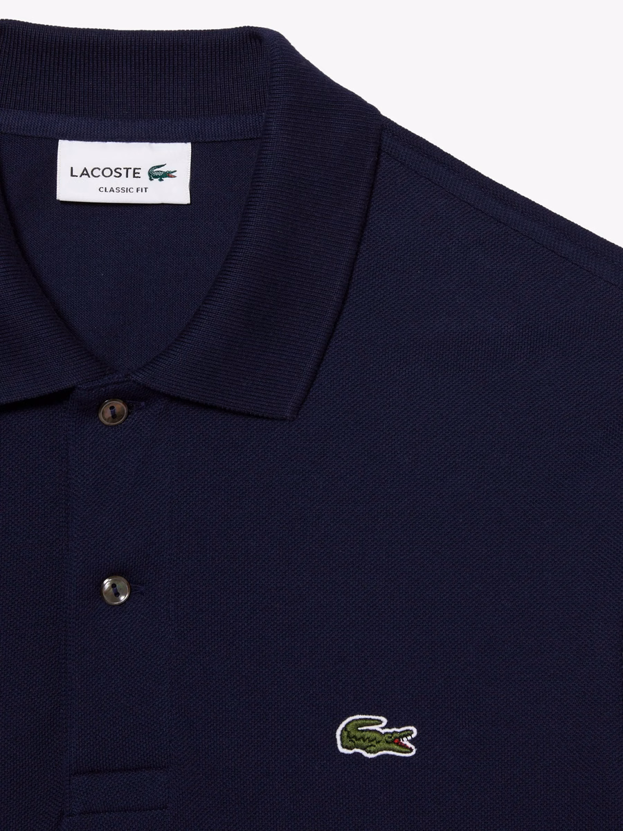 Polo L.12.12 a Maniche Lunghe con Vestibilità Classica