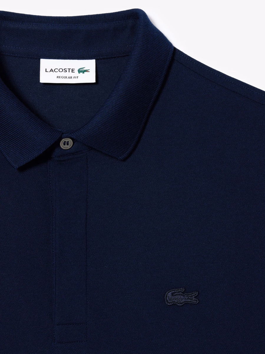 Maglietta Polo a Maniche Lunghe Regular Fit Paris Stretch Piqué