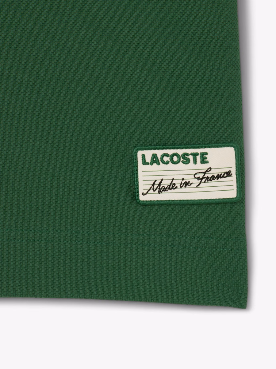 Maglietta Polo Classica a Righe con Collo, Made in France