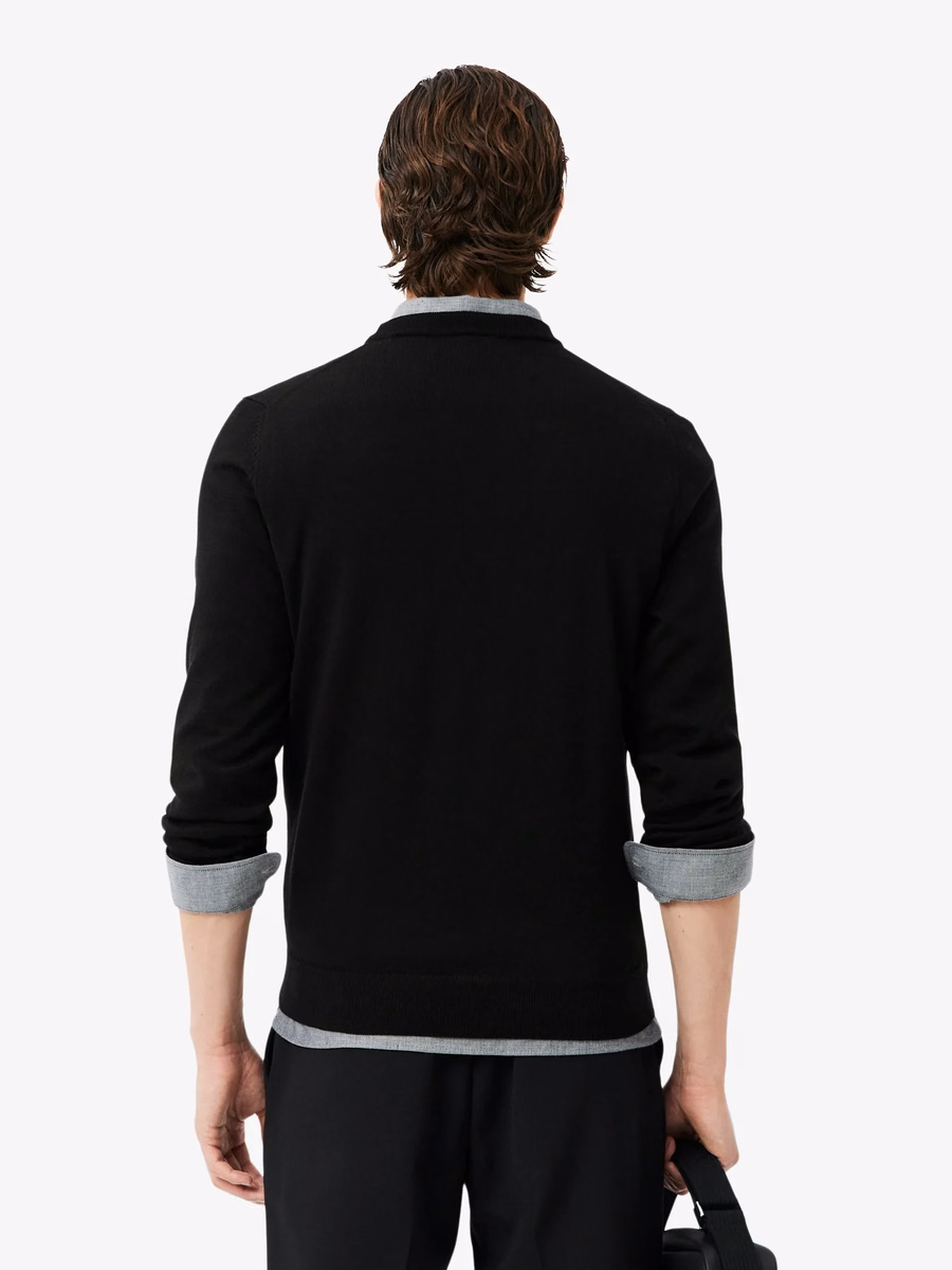 Maglione a collo rotondo in lana merino