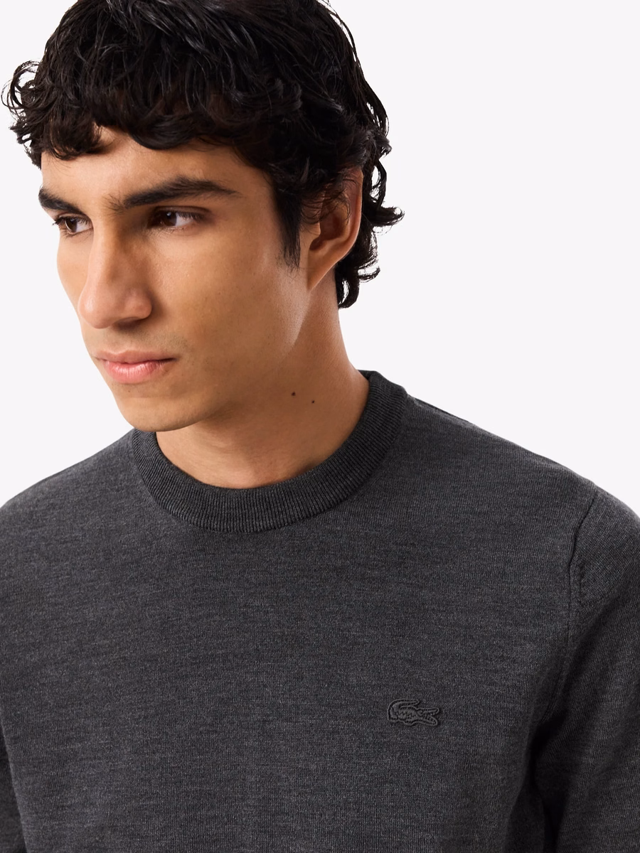 Maglione a collo rotondo in lana merino