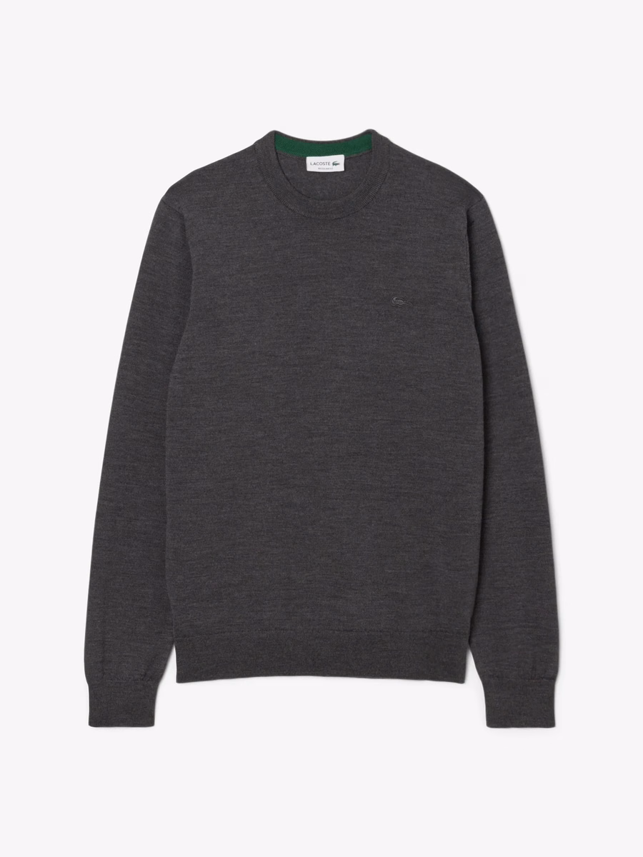 Maglione a collo rotondo in lana merino