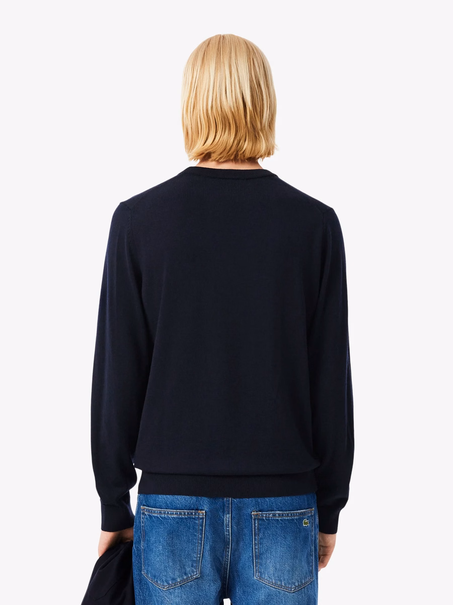 Maglione a collo rotondo in lana merino