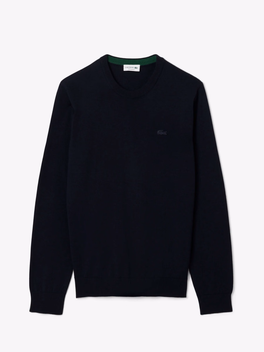 Maglione a collo rotondo in lana merino
