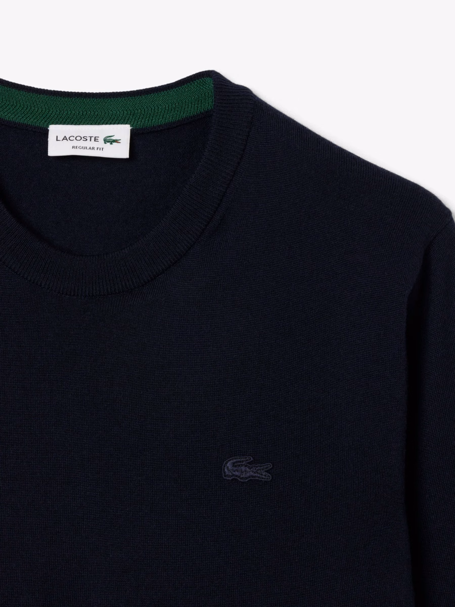 Maglione a collo rotondo in lana merino