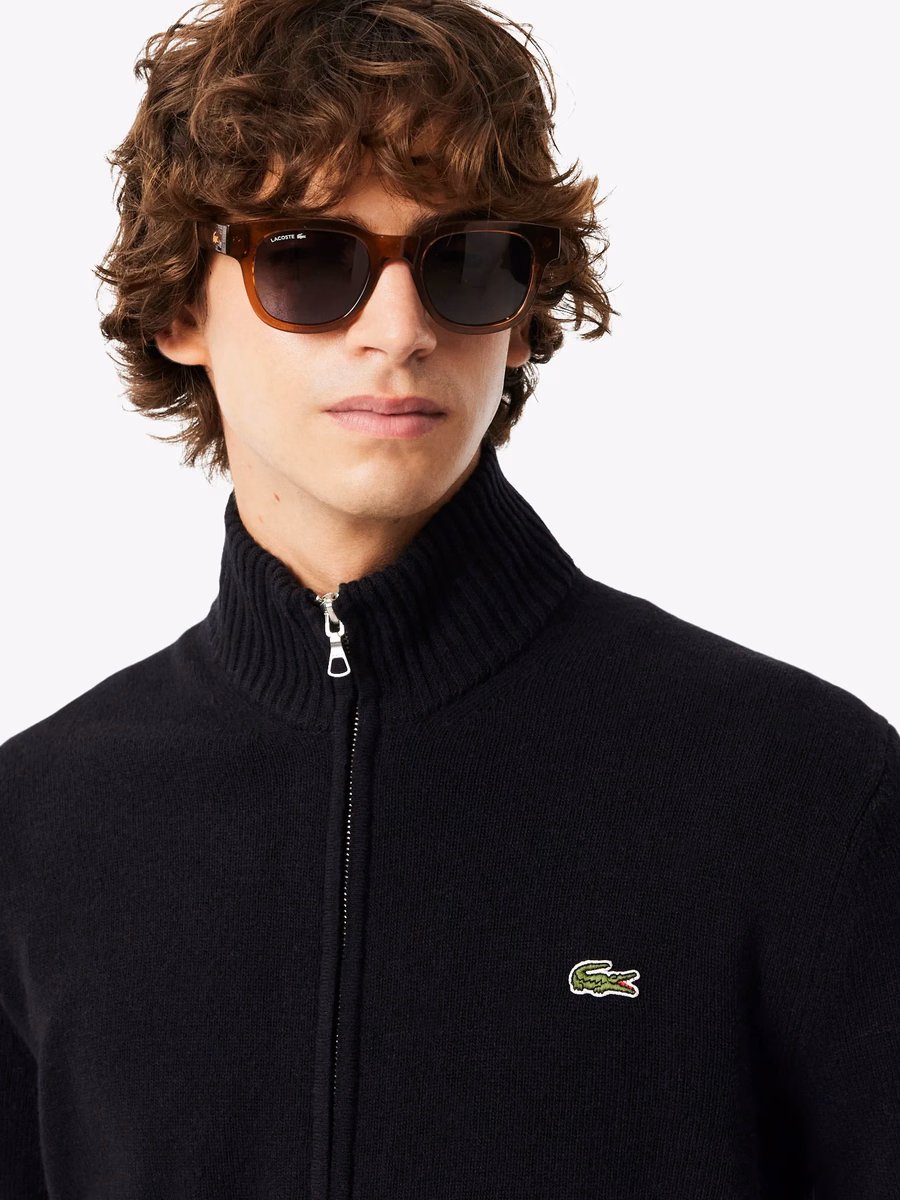Maglione in lana con zip