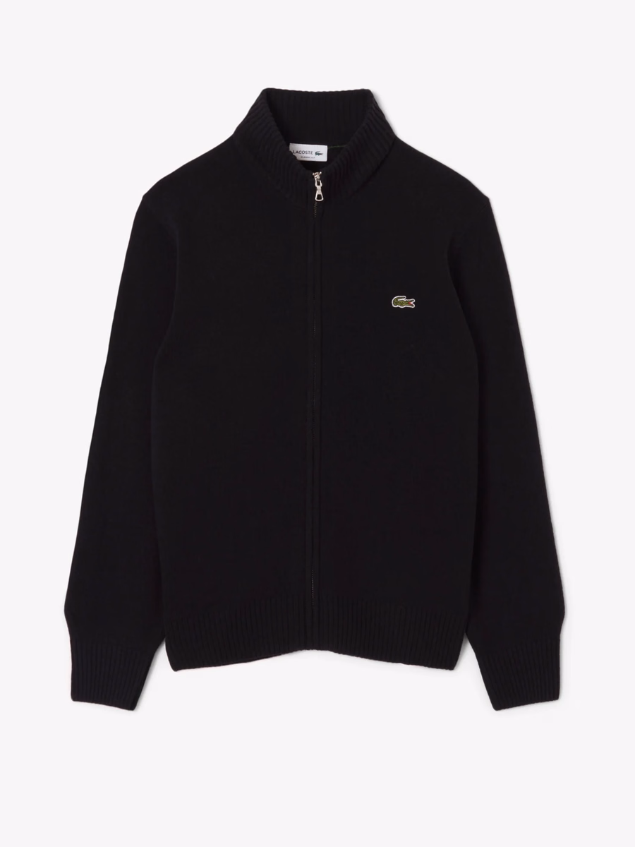 Maglione in lana con zip